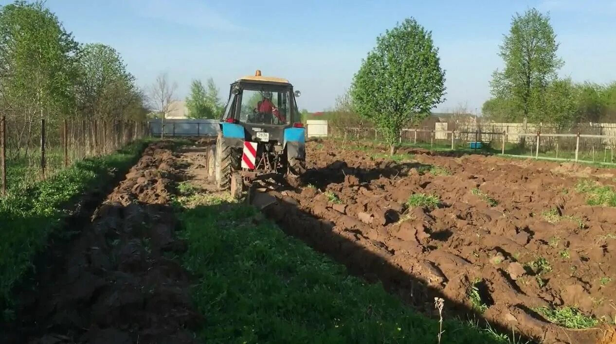Планировка трактором земельного участка Выравнивание участка трактором фото - DelaDom.ru