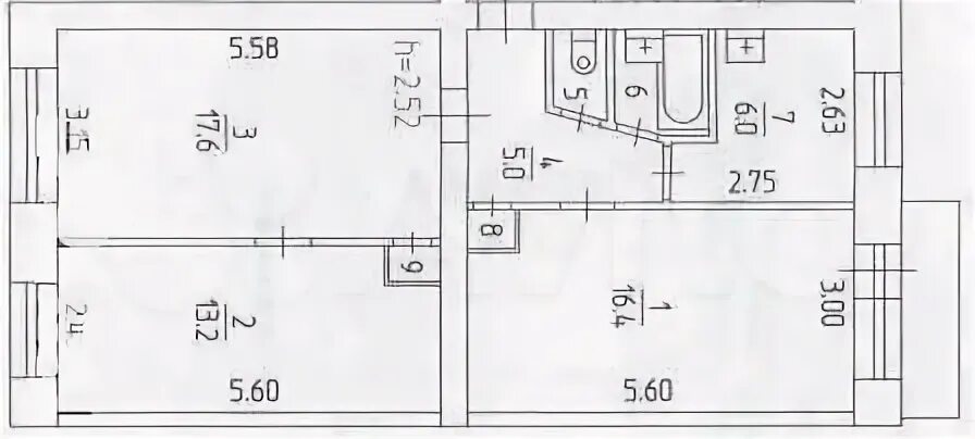Планировка трехкомнатной квартиры в хрущевке Купить 3-комнатную квартиру в Челябинске на улице Чайковского - База недвижимост