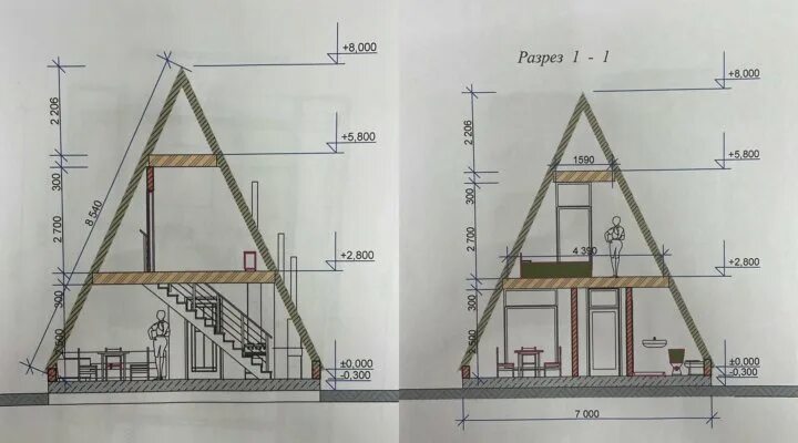 Планировка треугольного дома Неактивно