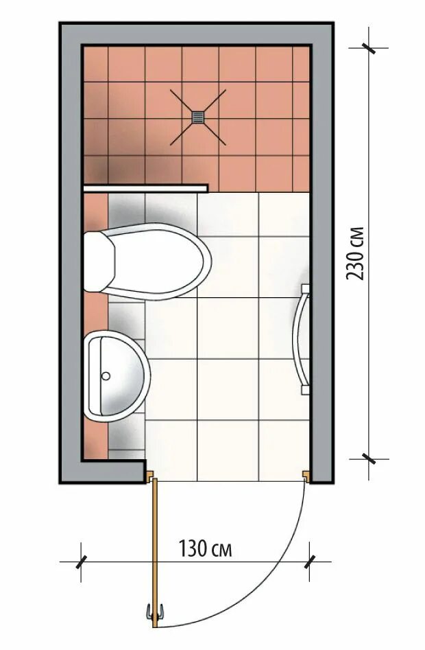 Планировка туалетной комнаты Дизайн душевой кабины со ступенькой Small bathroom layout, Bathroom design layou