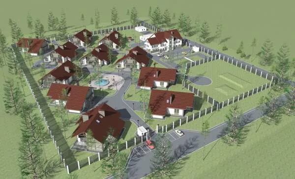 Планировка участка 22 сотки мини турбазы Инвестиционный проект