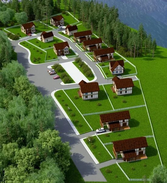 Планировка участка базы отдыха Экотуризм