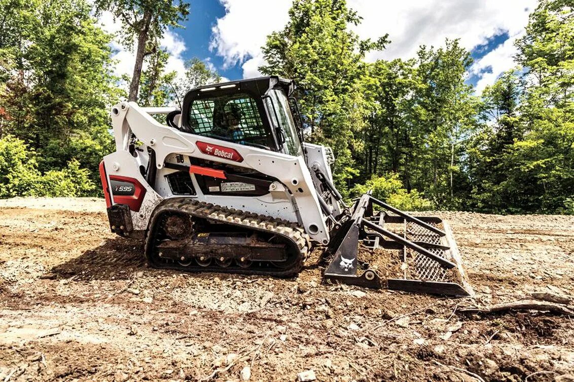 Планировка участка бобкэтом Bobcat - Арт Минск.ру