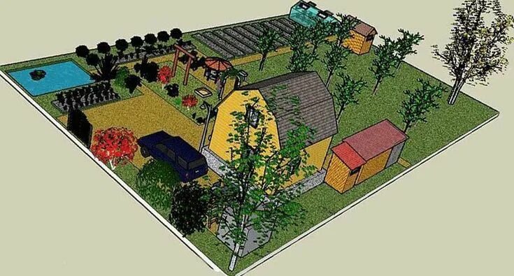 Планировка участка деревья и кустарники Пин от пользователя codet на доске architecture в 2023 г Быстрорастущие деревья,