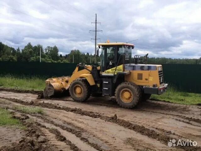 Планировка участка фронтальным погрузчиком Фронтальный погрузчик xcmg в Отрадном Услуги Авито