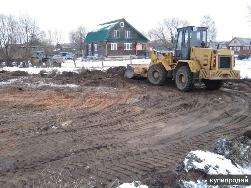 Планировка участка грейдером Выравнивание участка, Планировка территорий в Кимрах