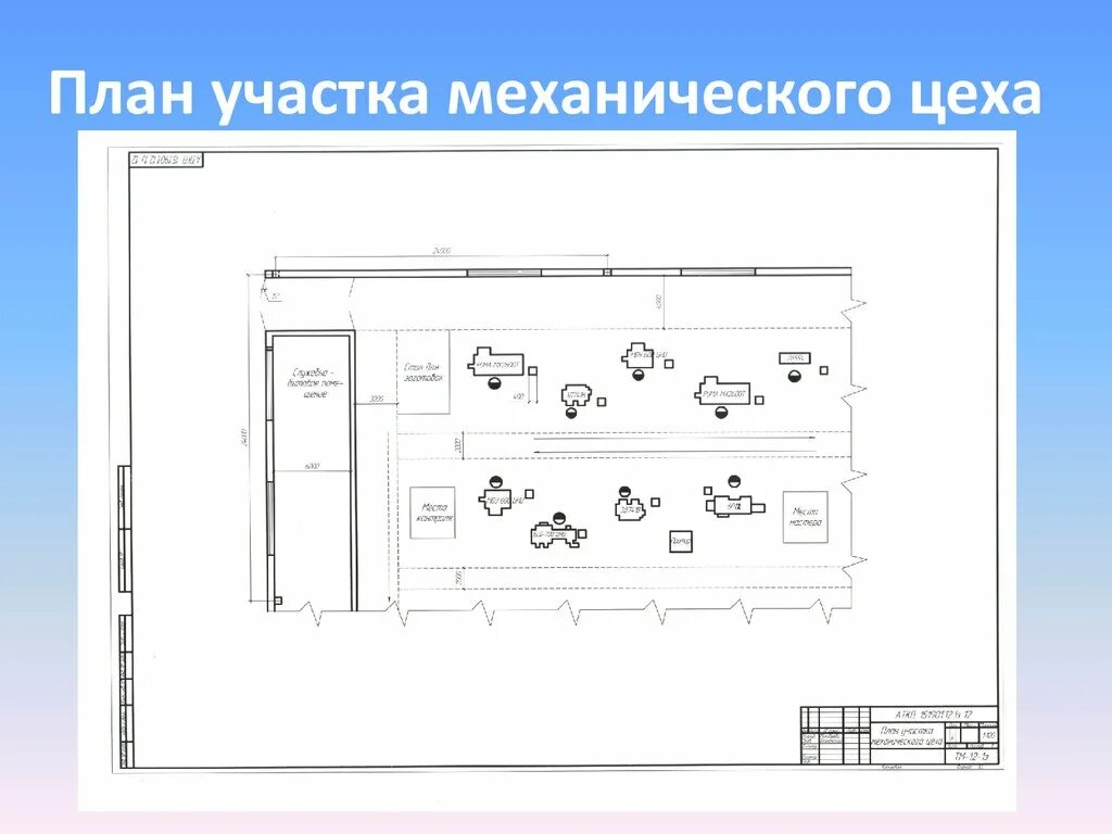 Планировка участка механизированным способом Картинки УЧАСТОК МЕХАНИЧЕСКОЙ ОБРАБОТКИ ДЕТАЛЕЙ