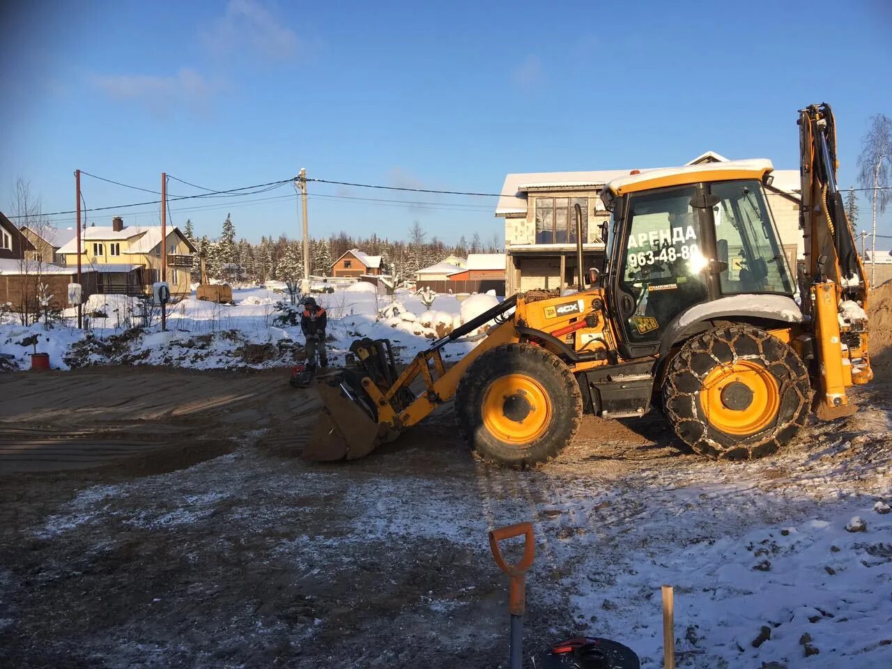 Планировка участка на jcb Планировка участка * Аренда спецтехники, строительные работы в Санкт-Петербурге 