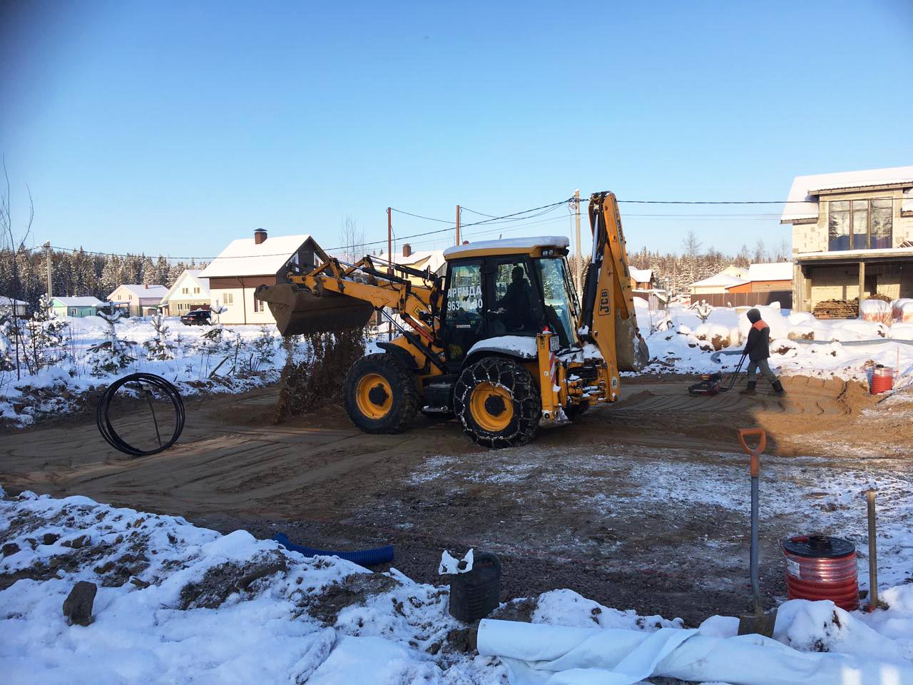 Планировка участка на jcb Планировка участка * Аренда спецтехники, строительные работы в Санкт-Петербурге 