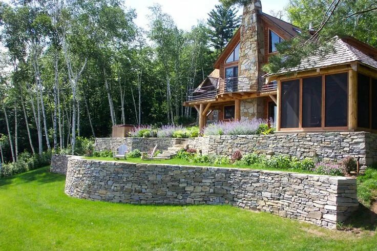 Планировка участка со склоном How To Turn A Steep Backyard Into A Terraced Garden Сад на террасе, Подпорные ст