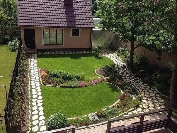 Планировка участка своими руками фото Ландшафтный дизайн маленького дачного участка.