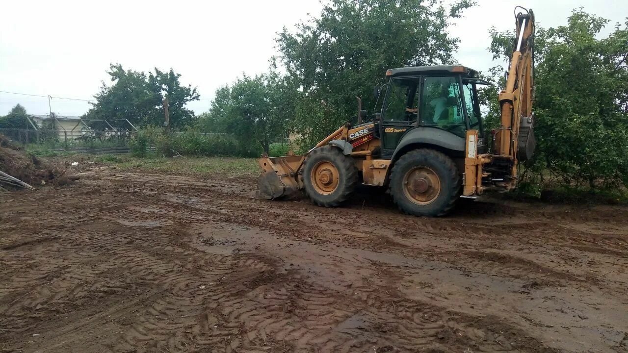 Планировка участка трактором цена в томаровке Выравнивание участка трактором в Одинцово - портфолио "Красивый участок"