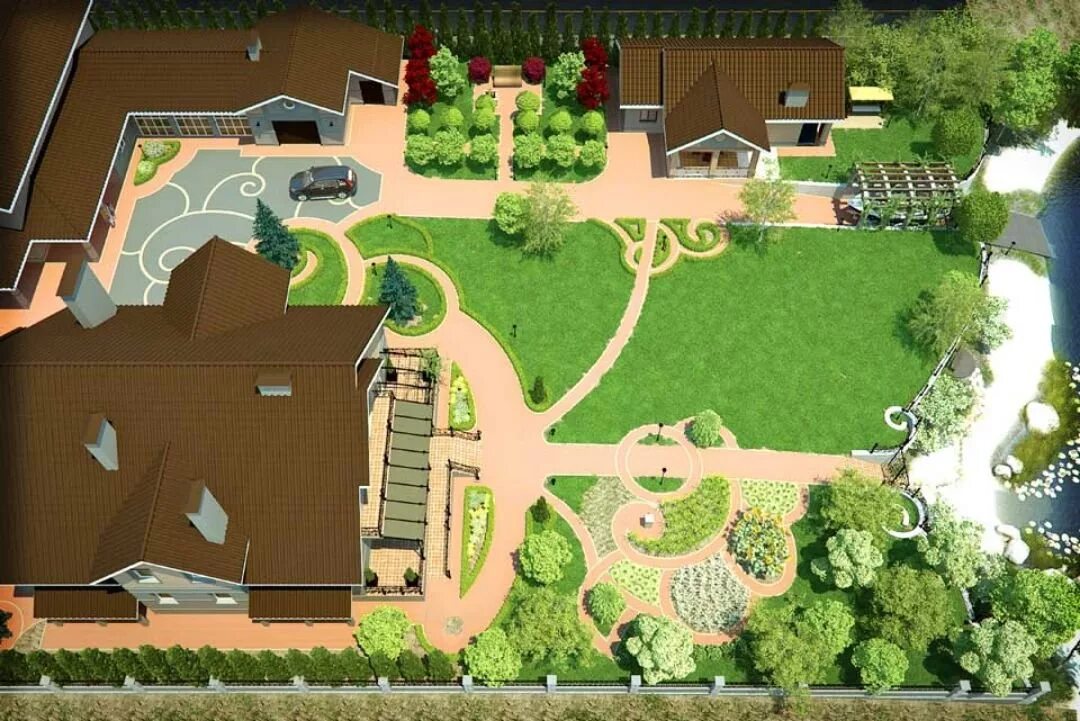 Планировка участка загородного дома Планировка застройки участка