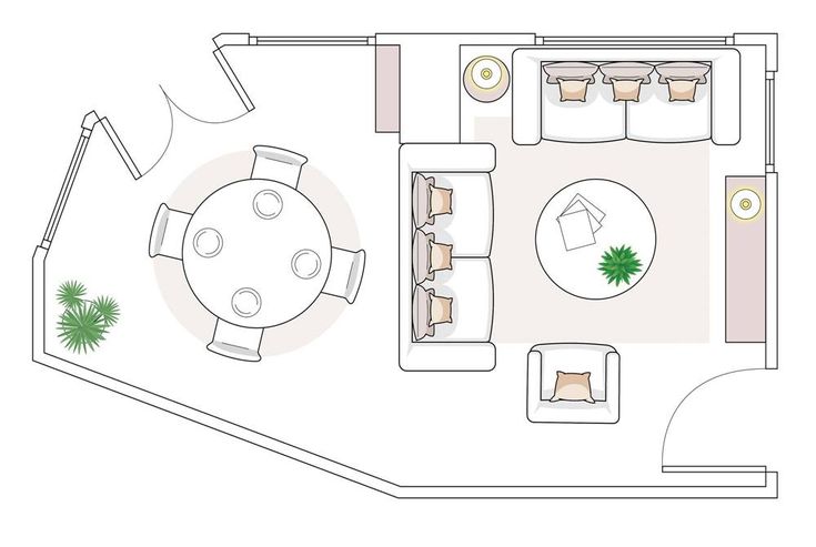 Планировка угловой комнаты 16 salones pequeños con plano y listos para copiar Salones pequeños, Salones de 