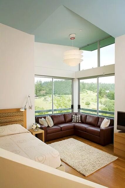 Планировка угловой комнаты Corner Sofa- The Foundation of a Comfortable Living Bedroom design, Contemporary