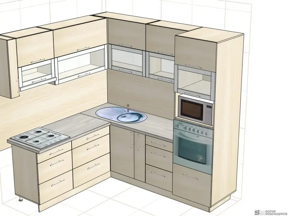 Планировка угловой кухни Kitchen design 90 cm (66 Photos)