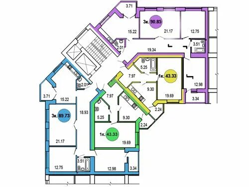 Планировка угловой секции дома Architecture building design, Urban design plan, Corporate interior design