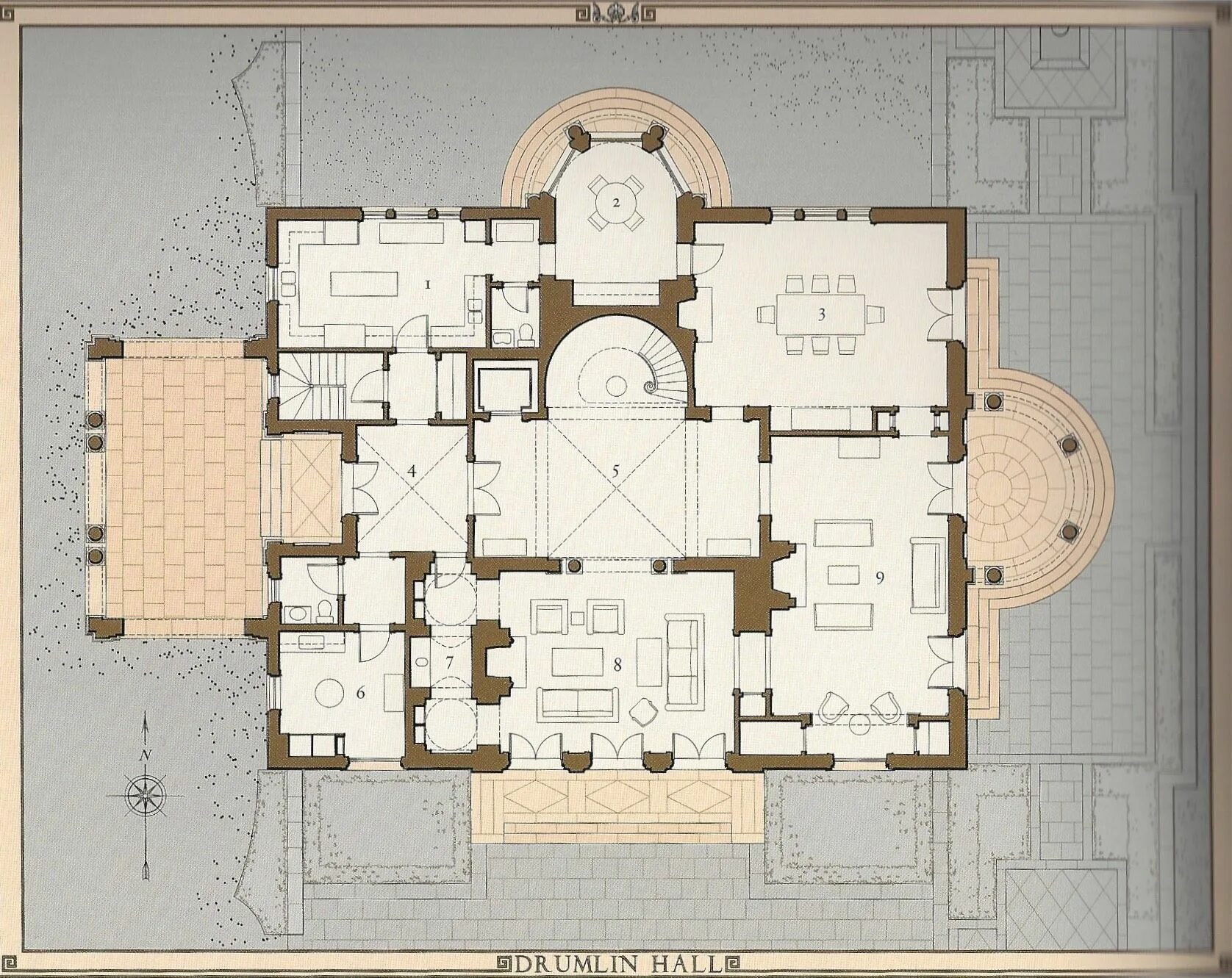 Планировка усадебного дома Peter Pennoyer Mansion floor plan, House layout plans, Architectural floor plans