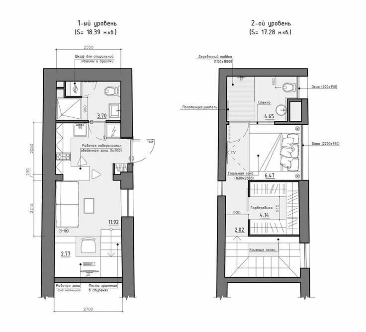 Планировка узкого дома Игры с объемами Planos de apartamentos pequeños, Planos arquitectónicos de casas
