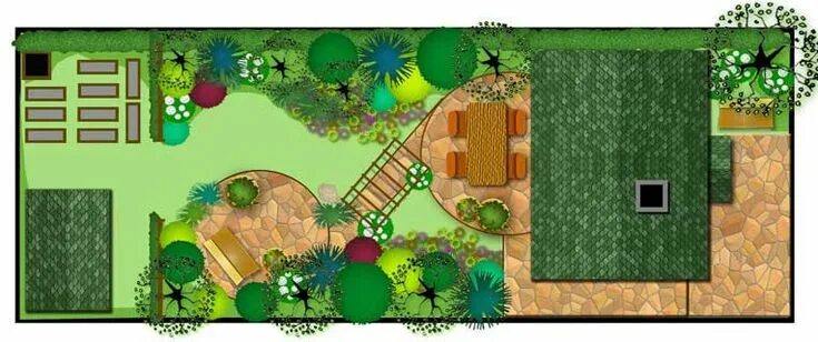 Планировка узкого и длинного участка 16 соток Design styles of suburban area - ClimaPod Home and Garden Tips Landscape design 