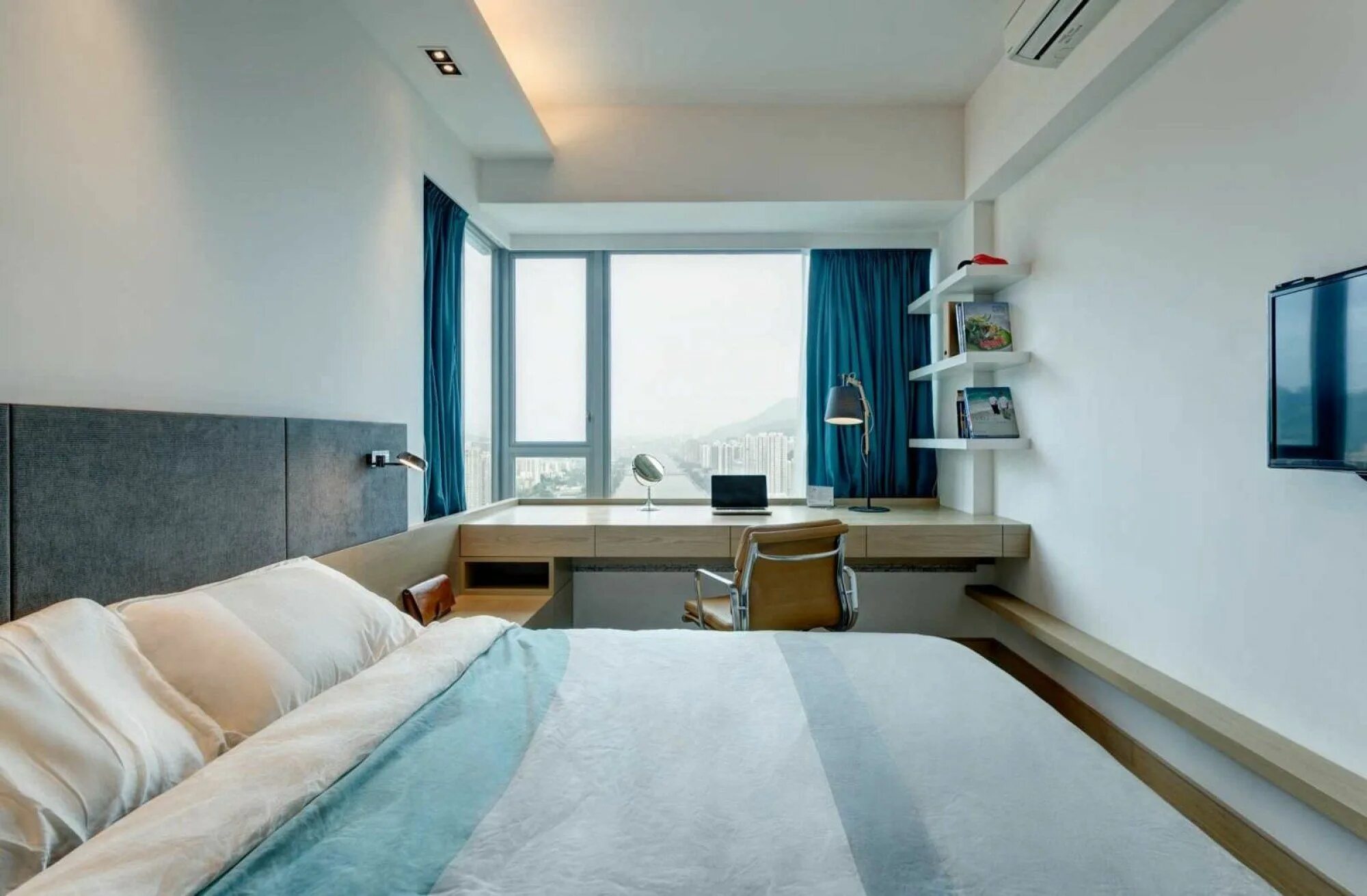 Планировка узкой длинной комнаты с одним окном Bedroom reference Дизайны небольших спален, Дизайн домашнего офиса, Проектирован