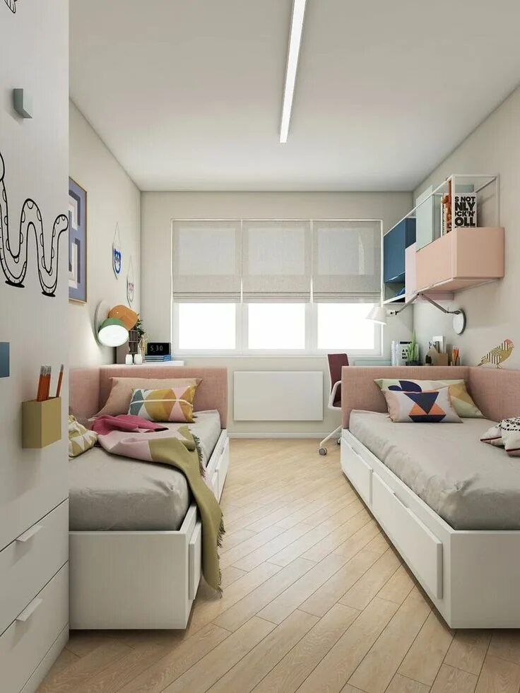 Планировка узкой комнаты для ребенка Modern kids room, Kids interior room, Small kids room