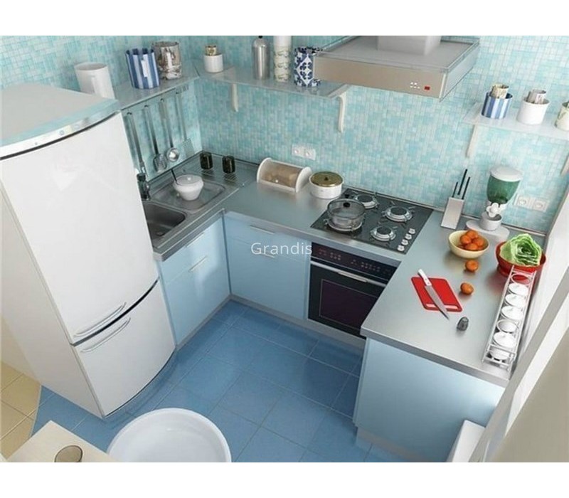 Планировка в маленькой кухне с холодильником фото Купить кухню п44т с трапециевидной мойкой на 9,2 кв. м. по цене 21238 руб. от пр