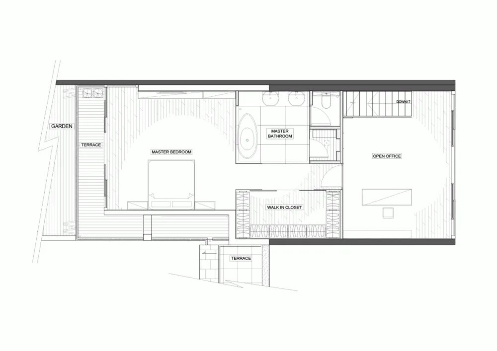 Планировка в пол этажа Gallery of House in Sai Kung / Millimeter Interior Design - 20 House design, Int
