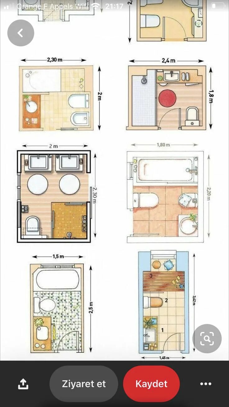 Планировка ванной комнаты 1.7 на 1.5 Pin by HA MA on ide desain in 2023 Bathroom layout plans, Bathroom floor plans, 
