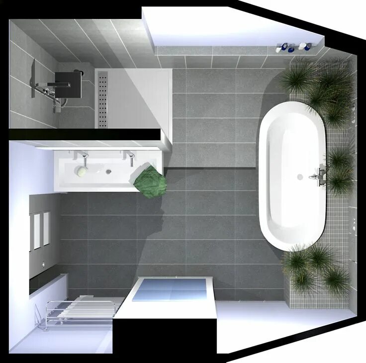 Планировка ванной комнаты Album - Salle-de-bains-2012 - Architecture du Bain Bathroom design layout, Creat