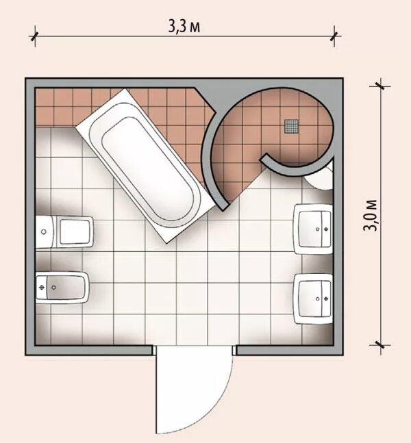 Планировка ванной комнаты с душевой планировка ванной 9 кв м - Поиск в Google Modern bathroom remodel, Modern bathro