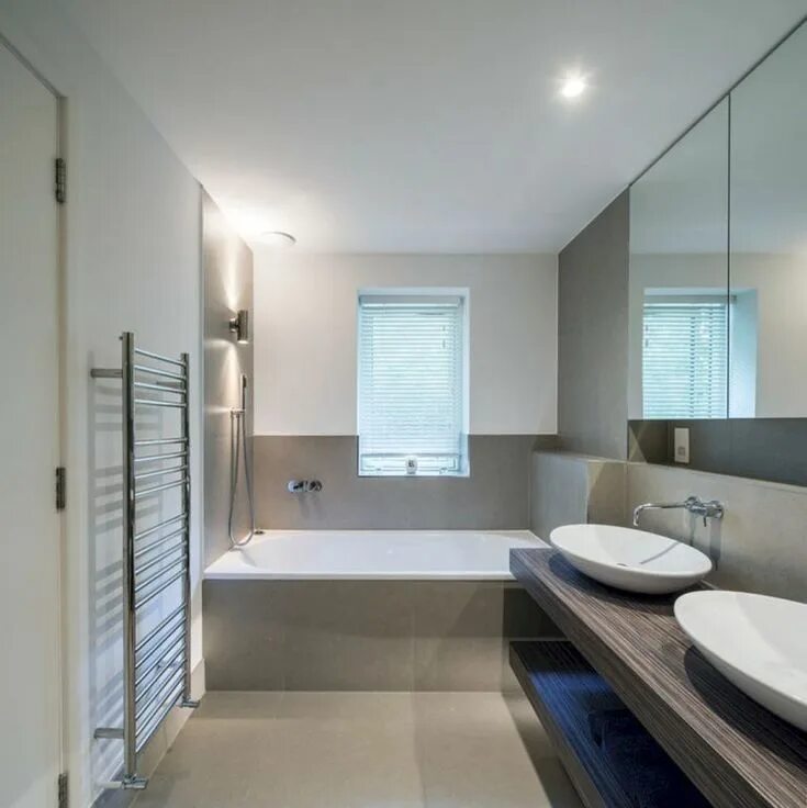 Планировка ванной комнаты с окном 18 Awesome Bathroom Color Design Ideas For Modern Bathroom 7 Bathroom color sche