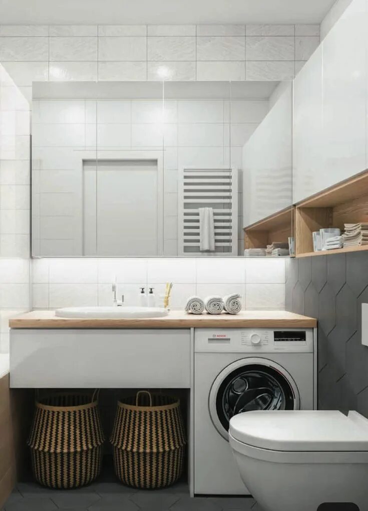 Планировка ванной комнаты со стиральной машиной Pin on Utility Room Bathroom design small, Bathroom interior design, Modern bath