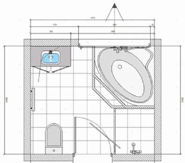 Планировка ванной комнаты угловая ванная 33 Space Saving Layouts for Small Bathroom Remodeling Small bathroom remodel, Ba