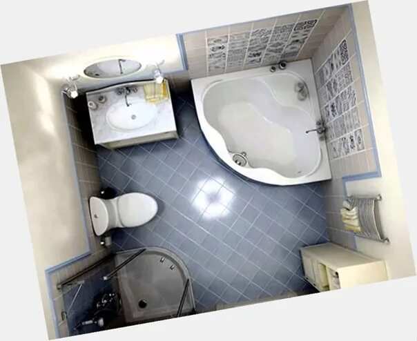 Планировка ванной комнаты угловая ванная Option of location of plumbing in the bathroom 5 sq m #Ванная@vk_interior 2016 И