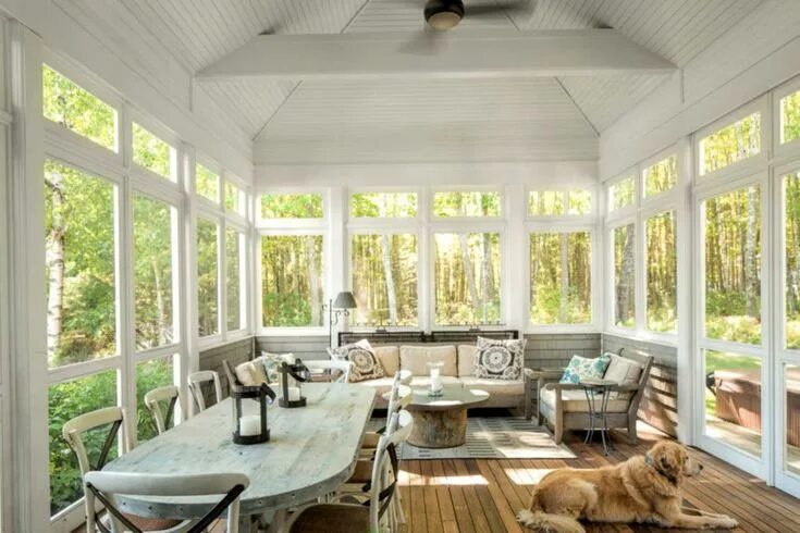 Планировка веранды фото 50 Porch Ideas for Every Type of Home Reading lists Screened porch designs, Porc