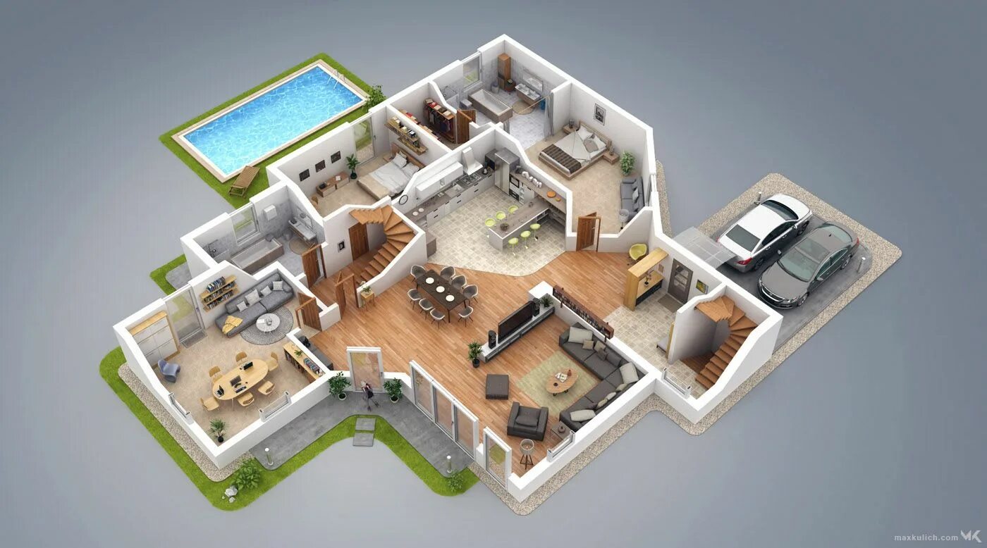 Планировка внутреннего пространства дома Visualisierung und Design Philippines house design, House designs exterior, Hous
