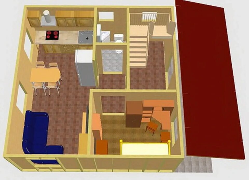 Планировка внутри дома 6 6 Living room 6x6 design (40 Photos)