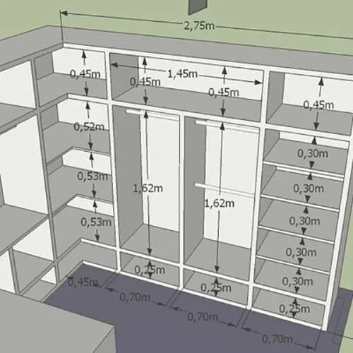 Планировка встроенного шкафа в комнате Гардероб1 Closet design layout, Closet layout, Closet designs