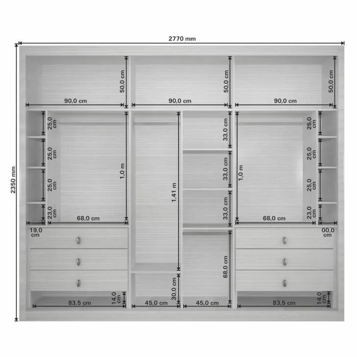 Планировка встроенного шкафа в комнате Móveis para Quarto Mobly Layout de armário, Design de closet, Design de guarda-r