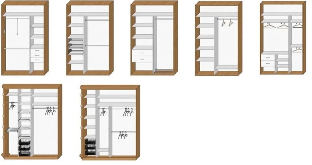 Планировка встроенного шкафа в спальне Инструкция для новоселов - как подобрать шкаф в комнату