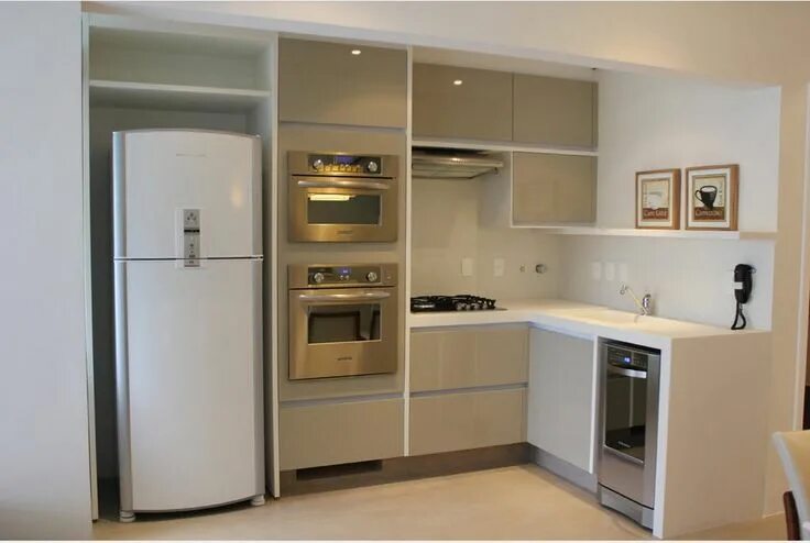 Планировка встроенной кухни Современная кухня 2015 - 40 фото идей Kitchen design small, Contemporary kitchen