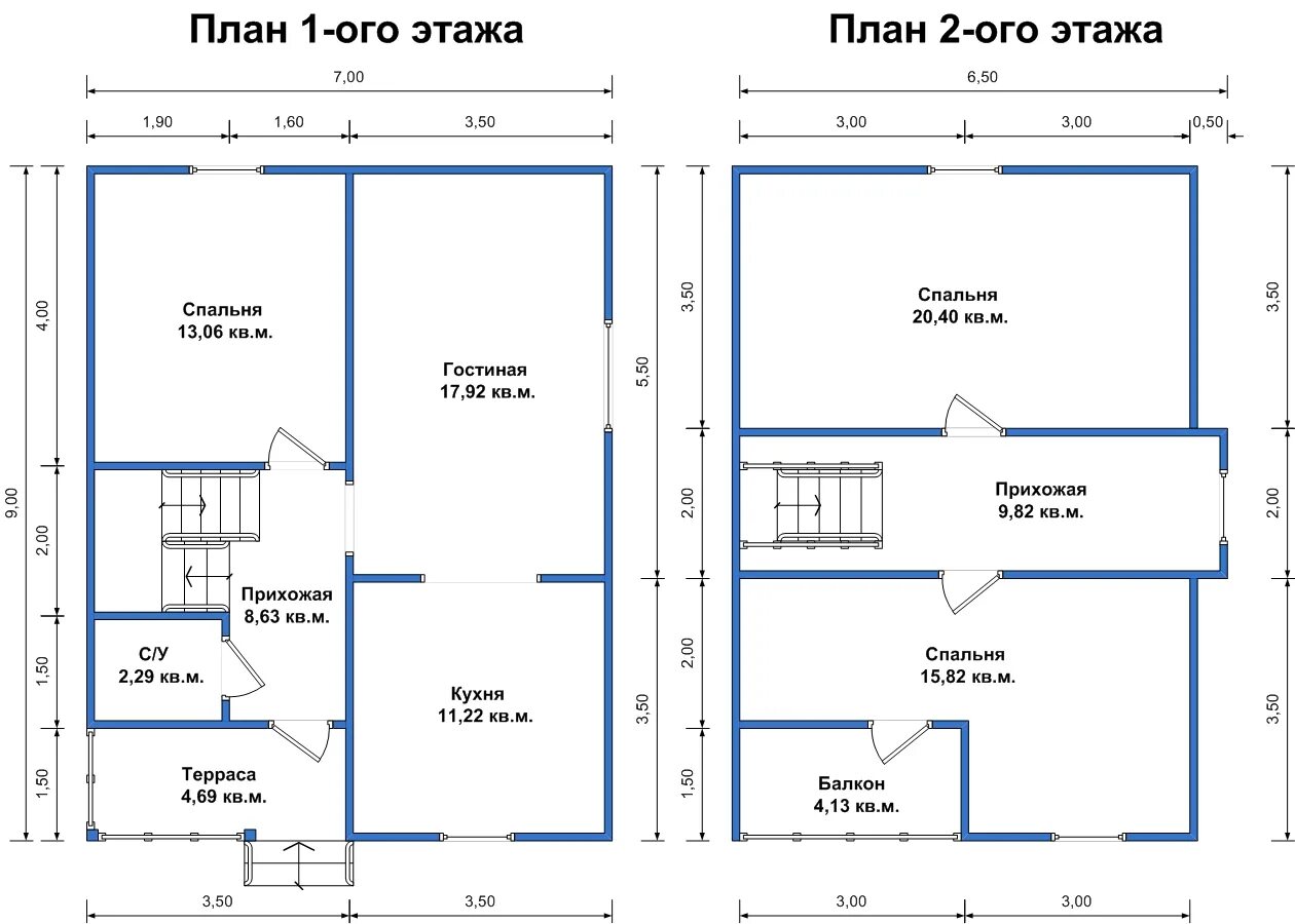Планировка второго этажа 9 на 9 Проекты домов 6х9 с мансардой