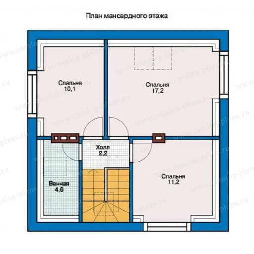 Планировка второго этажа фото Проекты домов 8x10 с отличной планировкой каталог Проекты коттеджей