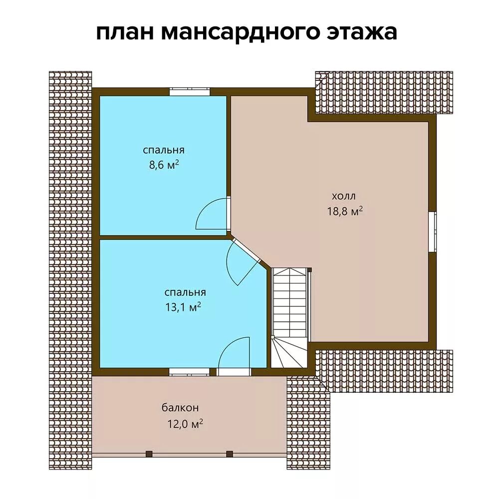 Планировка второго этажа мансарда План мансардных