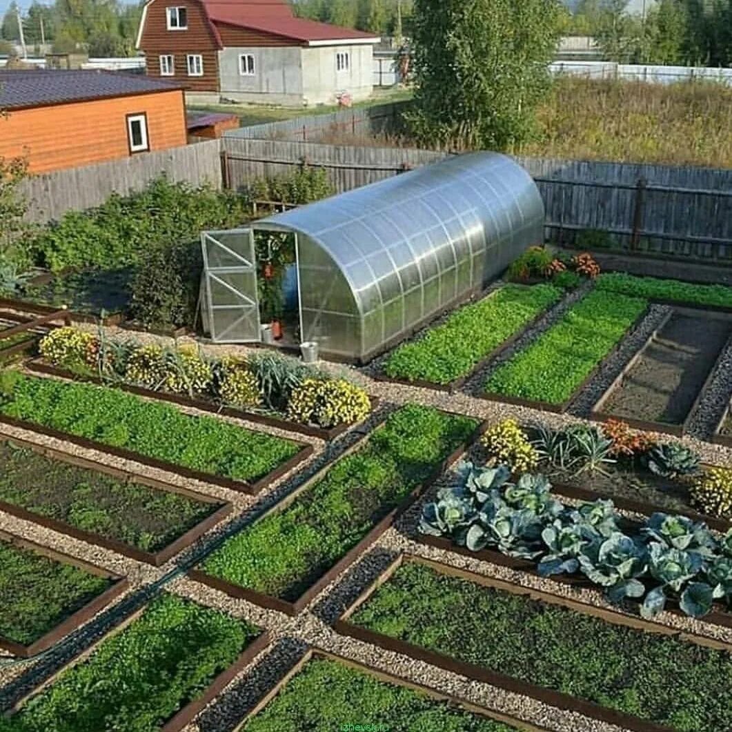 Планировка высоких грядок на участке Обустройство грядок на даче