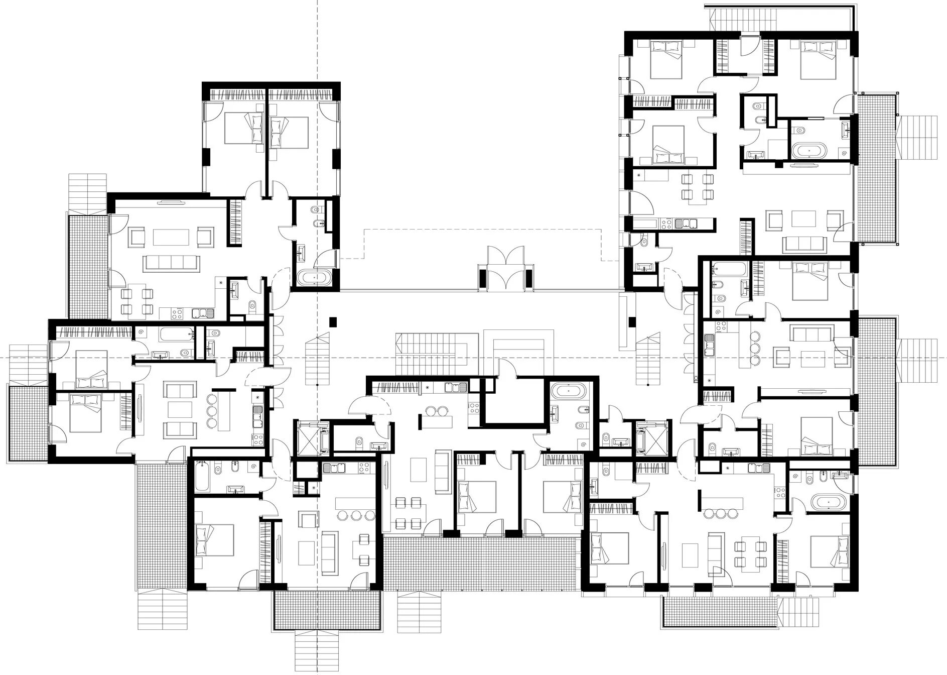 Планировка высотного дома Gallery of Dzintaru 32 / SZK/Z Architects - 23