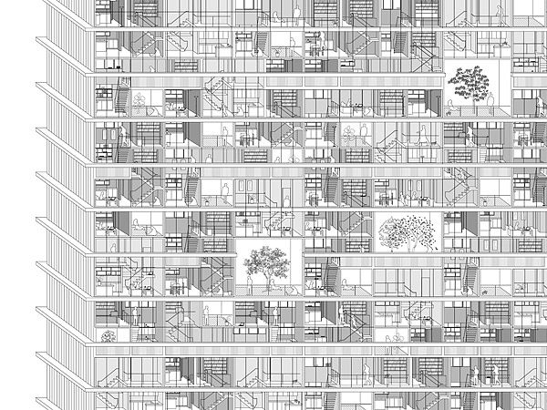 Планировка высотного дома els-rev_UPDATE---Added-Residential Vertical city, Residential complex, Architect