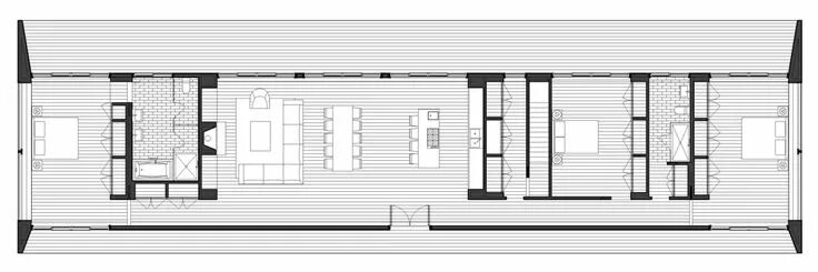 Планировка вытянутого дома Texas Hill Road Residence / Incorporated Courtyard house plans, Narrow lot house