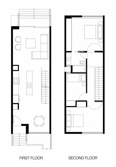 Планировка вытянутого дома 10 популярных идей на тему "2 bedroom one story house plans" для вдохновения